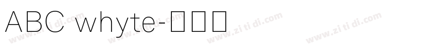 ABC whyte字体转换